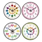 8Inch Educational Wall Clock Learning Clock For Children Easy To Read Numbers