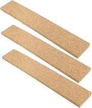 VILLFUL 3pcs Frameless Cork Memo Board Strips Self-Adhesive Cork Wall Strips for Home Office