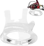 Spin Reels Holder - Non-slip Fishing Reel Storage Holder | Acrylic Rotating Wheel Shelf, Angling Gear Bracket for Home, Studio