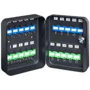 J.Burrows Key Cabinet with 20 Key Capacity Black