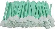 BODYA 100 Pieces Foam Cleaning Swab Sticks Square Tip Cleaning Bud Swabs Sponge Stick for Camera, Optical Lens, Arts and Crafts, Painting, Gun, Printer, Automotive Detailing