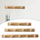 Wooden Coat Hooks Coat Rack Sturdy Space Saving Organizer Wall Mount Wood Wall
