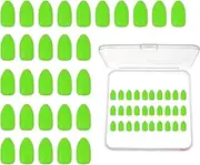 uxcell Fishing Foam Floats, Snell Fishing Rig Floats Strike Indicators with Clear Tackle Box, 0.3" D x 0.5" H Fit for Perch Carp Bass Fishing Corks Saltwater Freshwater (30 Pack, Green)