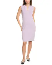 St. John Solid Stretch Knit Shift Dress