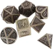 7pcs Polyhedral Dice for Board Game D20 D12 D10 D8 D6 D4 Mixed Color Dice Set & Dice Cup (Color : Option3)