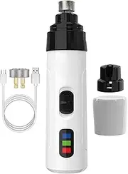 Dog Nail Grinder, Electric Dog Nail Trimmer, Pet Grooming Tool, Super Quiet Pet Claw Grooming Tool, Easy To Use, White, For Kittens, Puppy Toenail Grinding Trimmer