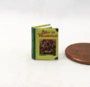1:24 Scale Book ALICE IN WONDERLAND Illustrated Miniature Book Dollhouse