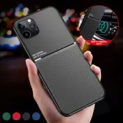 Magnetic Leather Shockproof Matte Case For iPhone 15 14 Pro Max 13 11 12 Plus