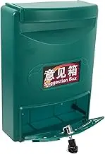 Uonlytech 1Set Lockable Wall Mounted Mailbox Secure Outdoor Letter Box with Easy Installation Minimalist Design for Residential Use Durable Construction for Performance