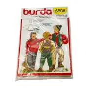 Burda 5608 Boys Bomber Jacket Size 4 6 7 10 Sewing Pattern Uncut