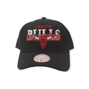 Mitchell & Ness Chicago Bulls Panorec Pro Black Adjustable Snapback Hat Cap