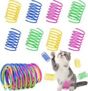 120 Pack Cat Spring Toy, Interactive Cat Toy for Indoor Cats Durable Plastic Co