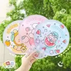 Gifts Folding Group Fan Cloth Cartoon Folding Fan Portable Hand Held Fan