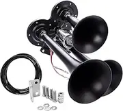 Semi Truck 3 Trumpet Train Horn Kit for Trucks/Car/Motorcycle