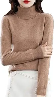 [Hamthuit] Women High-Collared Sweater Knit Women's Turtleneck Sweater Women's Warm Pullover Jumper