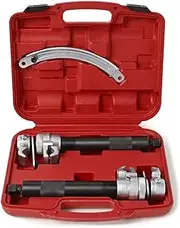AIMALL Professional Coil Spring Compressor Tool with Adjustable Safety Bracket, Heavy-Duty Strut Clamp Kit for Suspension Repair, 2200lbs Capacity, 2-11 Inch Jaw