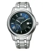 CITIZEN 星辰錶 AW7001-98L GENT'S 特殊紋/都會菁英時尚光動能男錶 / 藍色面 41.3MM｜樂天領券折300★全館特惠中★指定刷卡回饋10%