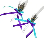 NOLITOY 2pc Cake Server Set Elegant Wedding Cake Cutting Tool for Parties Celebrations