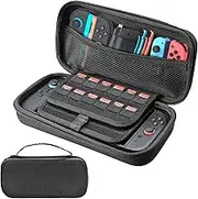 Tasche Kompatibel mit 2025 Nintendo Switch 2, Harte Tragetasche Hülle Schutzhülle mit Aufbewahrung, Portable Switch 2 Case Schützende Tragetasche Hülle mit Speicherplatz für 20 Spiele Konsole Zubehör