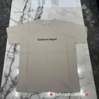 在飛比找Yahoo!奇摩拍賣優惠-BALENCIAGA 巴黎世家 女款 經典Logo 短TEE