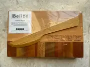 Cheeseboard Knife Set! Made In Belize! Sealed! Nos!Nat Institute Of Culture Hist