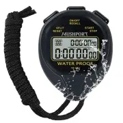 Waterproof Stopwatch Timer 30 Laps/Splits Only Stopwatch Mode, ON/Off Silent ...