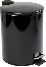 salt&pepper Suds Hepburn Pedal Bin, Black, 5 Liters Capacity
