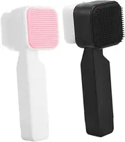 MOTHNUR Facial Exfoliator Tool Brush Double Sided Silicone Cleansing Brush Deep Cleaning for Women Men Comfortable Handling