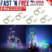 5x 10 FT 30 Multi-Color LED String Table Christmas Tree Lights Battery Power