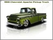 1959 Chevrolet Apache Pickup Truck NEW Metal Sign: 12 x 16" Ships Free