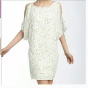 Aidan Mattox Cold Shoulder Sequined Dress Size 14 NWT