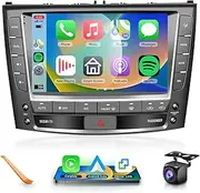 Car Radio Stereo for Lexus IS250 2006-2012 with Wireless CarPlay Android Auto, 9 Inch HD Android 13 Touch Screen HiFi Audio GPS Navigation WiFi USB Bluetooth SWC HD Backup Camera