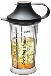 GEFU Mix Up Dressing Shaker Clear/Black