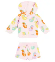 [Stella McCartney Kids] Stella McCartney Kids Baby cotton hoodie and shorts set M 24 pink