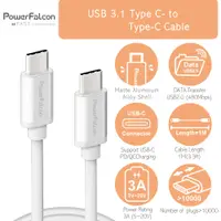 在飛比找蝦皮購物優惠-PowerFalcon USB-C to USB-C (Ty