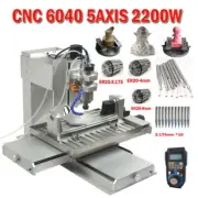 CNC 6040 5 Axis Engraver 2200W Router Engraving Carving Metal Milling Machine AU