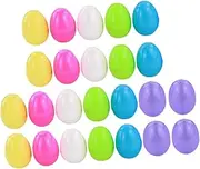 LALADEFIEE 36pcs Easter Plastic Empty Eggshell Boxes Fillable Eggs for Easter Baskets Matching Decorations Toys for Boys and Girls