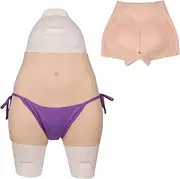 [CRODRES] Silicone Vagina Panties Pluggable Men's Hiding Gaff Panty False Pussy Boxer Briefs for Transgender Crossdresser
