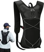 Hydration Pack Backpack | Hydration Backpacks | with Reflective Strips Adjustable Shoulders Nylon Lightweight for Hiking Biking Travel Motorcycle