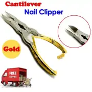 Cantilever Toe Nail Clippers Nippers Cutters Gold Manicure Pedicure Podiatry
