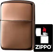 Zippo 1941-3HP Windproof Brass Copper Plate Copper Plate Copper Plate Cooper Plate Lighter, Mirror Finish, Armor with Special Sticker