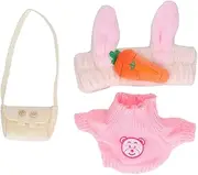 Duck Cuddly Toy Clothing Includes Plush Doll Clothes Headband Small Bag for DIY (Type F)