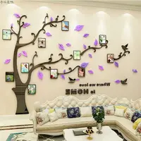 在飛比找樂天市場購物網優惠-照片樹壁貼 相框樹壓克力 3d立體相框牆貼 客廳牆面裝飾