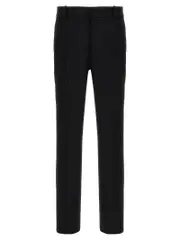 [Alexander Mcqueen] Alexander Mcqueen-Cigarette Tailored Pantaloni Nero-Uomo 50IT Black