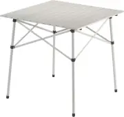 Coleman Compact Roll-Top Aluminum Adult Camping Table, Silver Multi Color