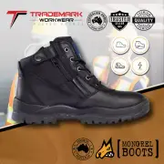 Mongrel Mens Non Safety Zip Work Boot (961020) UK/AU3-14 RRP$199.95