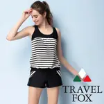 夏之戀-旅狐TRAVEL FOX 大女連身褲二件式泳衣C20727