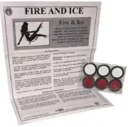 FIRE AND ICE CHIPS Close Up Magic Trick Poker Shell Plastic Color Discs Pocket