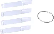 Baluue 40pcs Nail Display Sticks 2 Sets Fan Shaped Nail Plates Round Ring for Art Practice Display