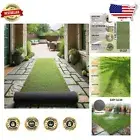 High-Pile Outdoor Indoor Faux Grass Rug 2'7" x 29" - All-Weather & Lightweight